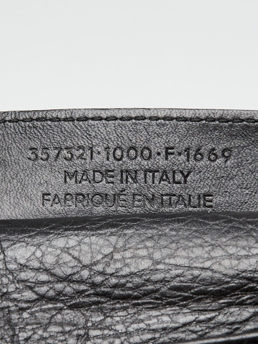 Balenciaga Black Leather Papier Triple Crossbody Bag | Yoogi's Closet