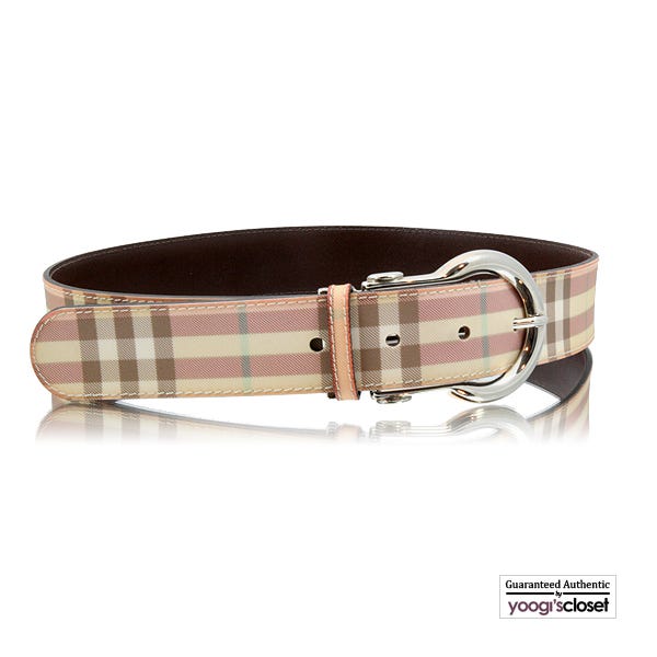 Burberry on sale belt pink