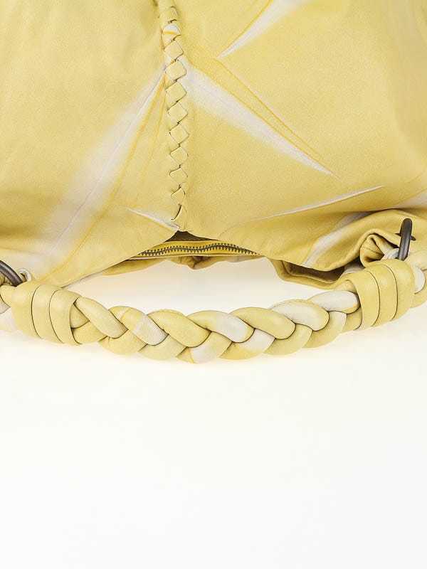 Bottega Veneta Yellow Tye Dye Large Aquilone Fortune Cookie Bottega Veneta Yellow Tye Dye Large Aquilone Fortune Cookie