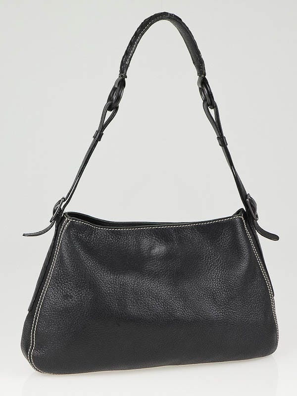 Bottega Veneta Black Leather Shoulder Bag