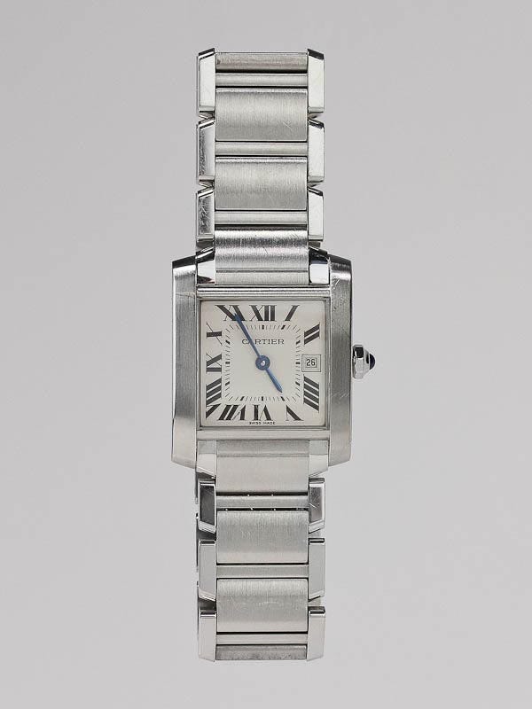 Cartier Tank Francaise Stainless Steel Midsize Watch W51011Q3