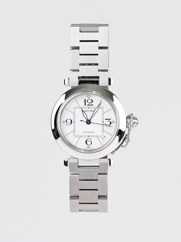 Cartier 35mm Stainless Steel Pasha C Automatic Ladies Watch W31074M7