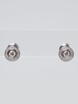Louis Vuitton Clear/Gold Resin Monogram Inclusion Hoop Earrings - Yoogi's  Closet