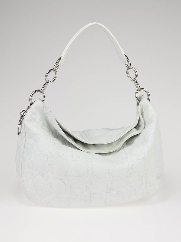 Christian Dior Soft Lady Dior Medium Hobo Cannage Bag