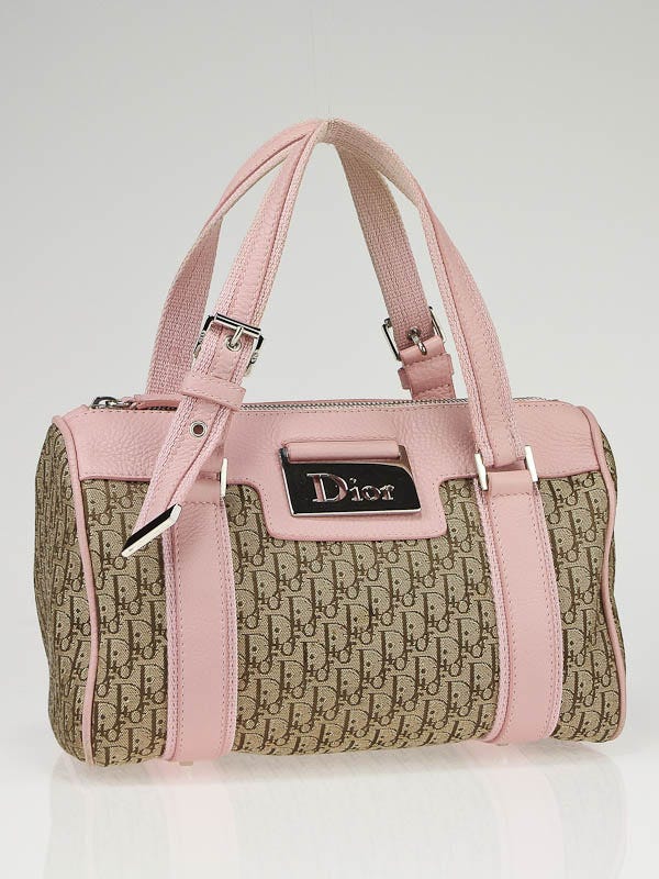 Christian Dior Pink Diorissimo Small Boston Bag - Yoogi's Closet