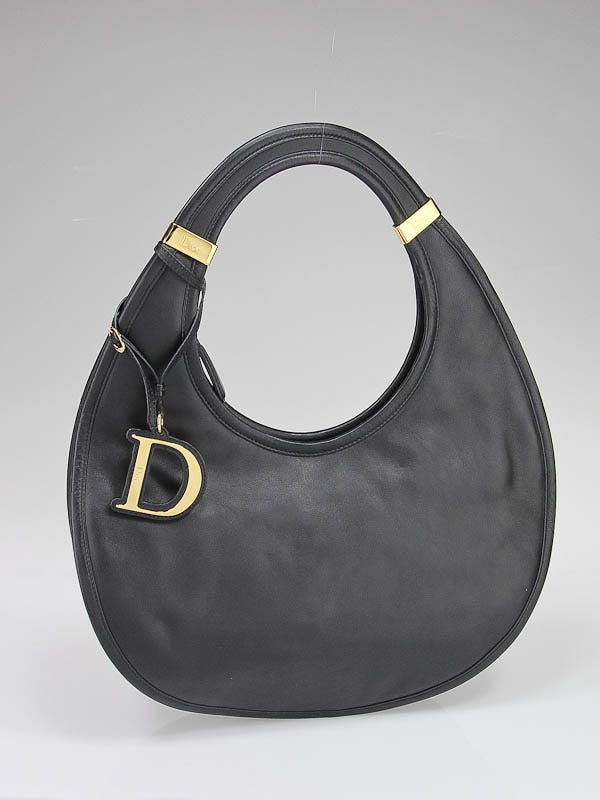 Christian Dior Black Smooth Calfskin Leather Medium Bobby Crossbody Bag -  Yoogi's Closet