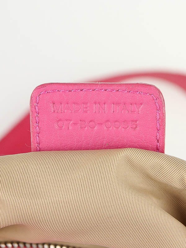 Christian Dior Hot Pink Diorissimo Small Boston Bag - Yoogi's Closet