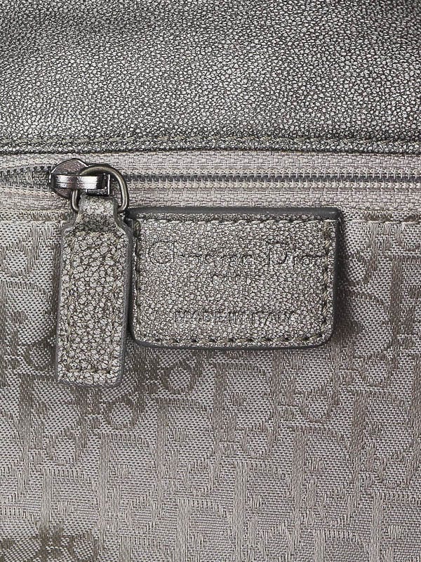 Christian Dior Chrome Quilted Leather Cannage Shoulder Bag