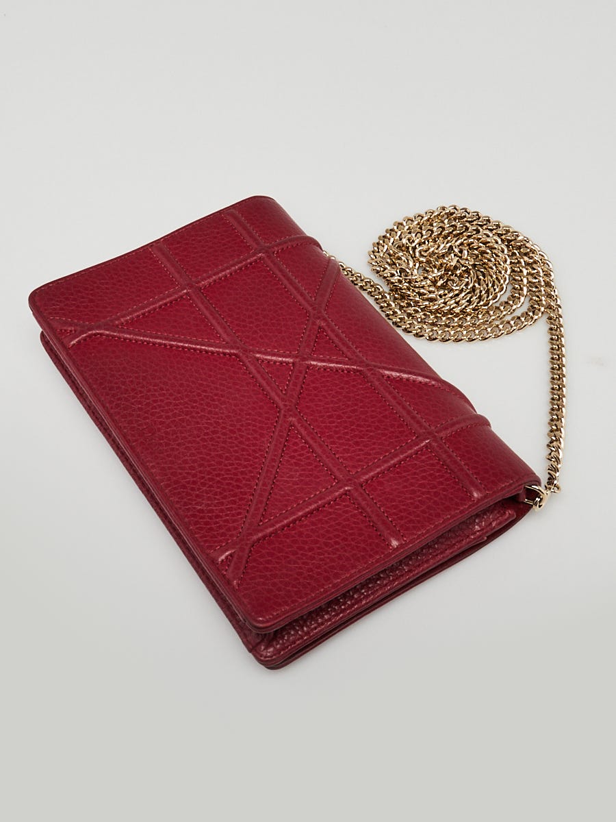 Chanel Burgundy Grained Calfskin Wallet