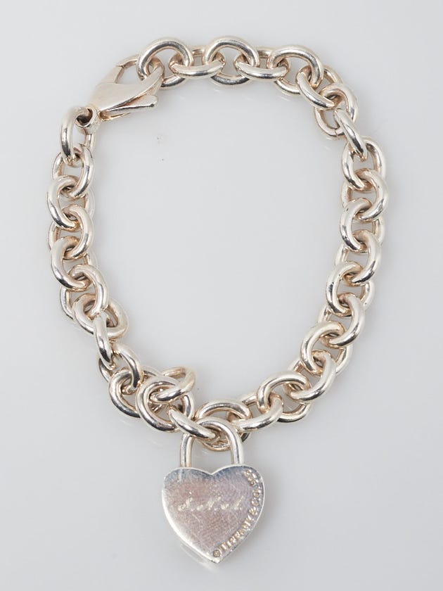 Tiffany & Co. Jewelry | Tiffany & Co. Return to Tiffany Heart Padlock Charm | Color: Silver | Size: Os | Ritzyregalia's Closet