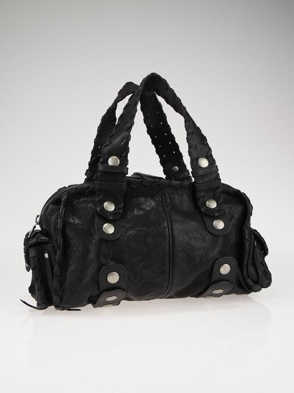 ☆美品・シリアル付☆Chloé Silverado レザーハンドバッグ ブラック Chloe Black Buffalo Leather Silverado Bag | Yoogi's Closet