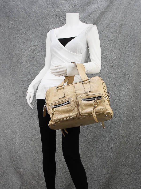 Chloe Cream Patent Leather Betty Large Satchel Bag | Yoogi's