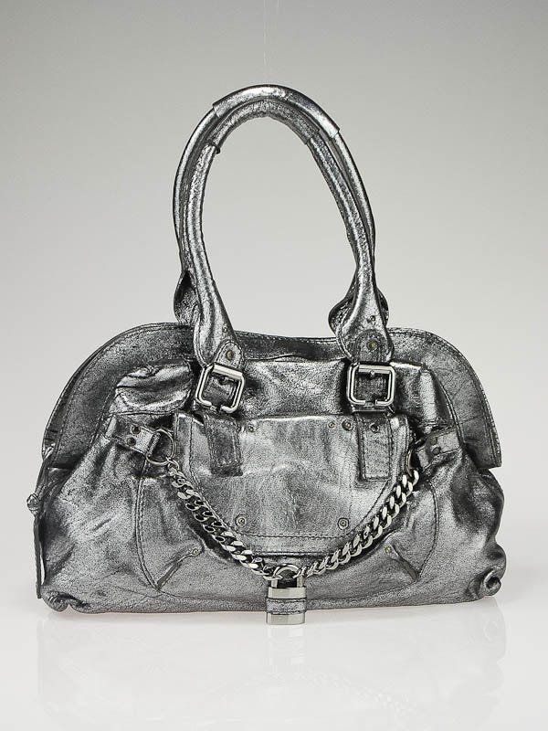 Chloe Argent Leather Capsule Paddington Satchel Bag | Yoogi's Closet
