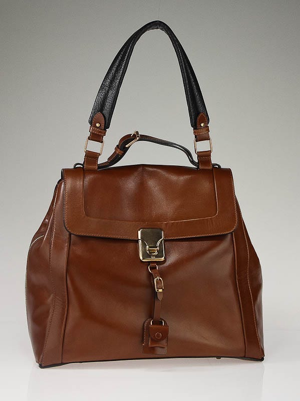 Chloe Chestnut Leather Darla Large Shoulder Bag