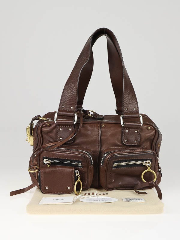 Chloe Chocolate Brown Leather Betty Bag | Yoogi's Closet