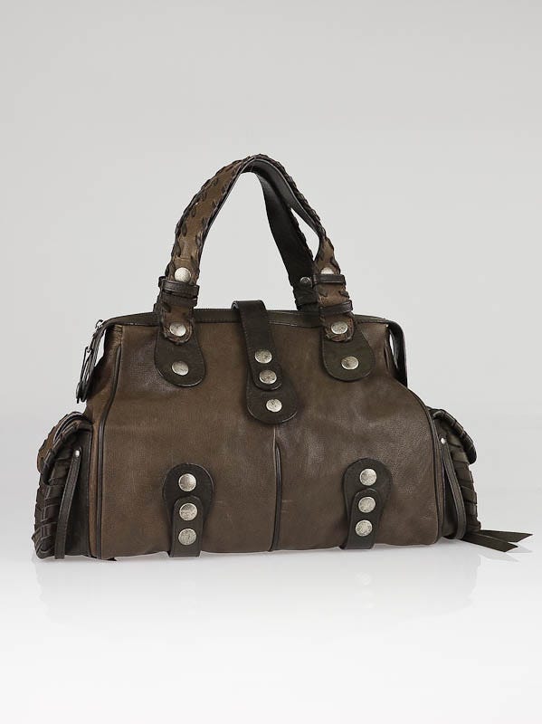 Chloe Souris Leather Silverado Large Satchel Bag