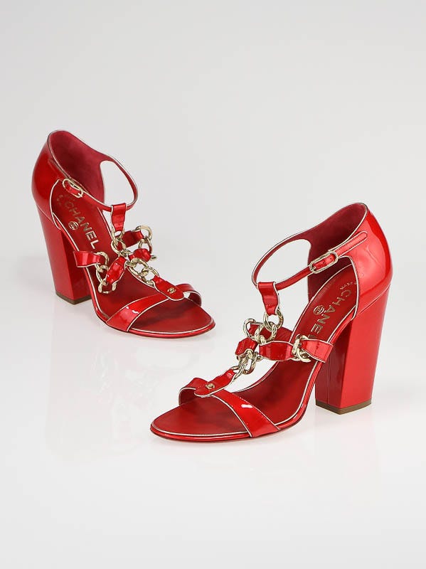 Red Patent Leather Womens size 8