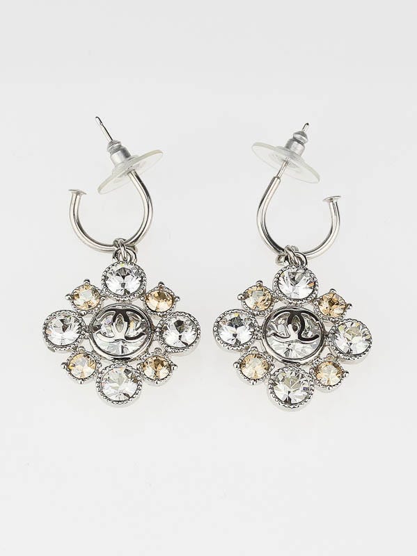 Chanel Crystal Drop Earrings