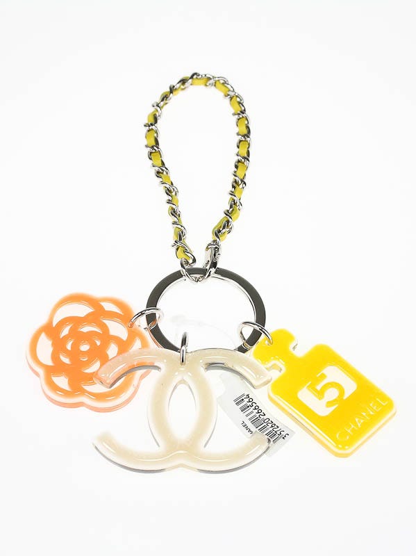Chanel Multicolor Resin Chanel Charms Key and Bag Charm