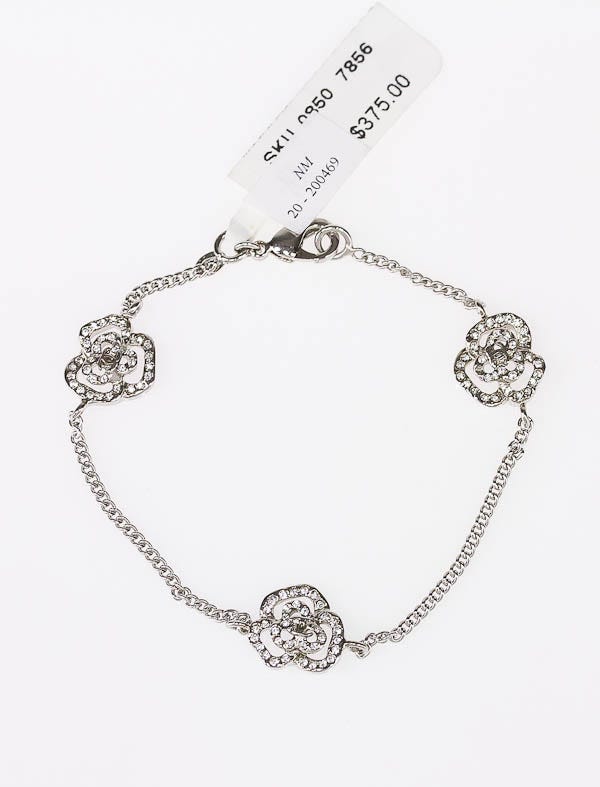 Chanel Crystal Camellia Bracelet
