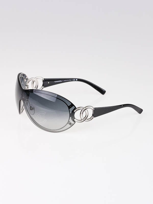 Chanel Metal Frame Black Gradient Tint CC Logo Sunglasses-4144