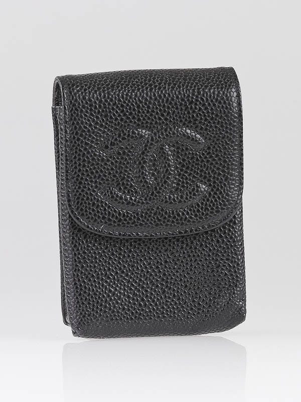 Chanel - Black Caviar 'CC' Cigarette Case