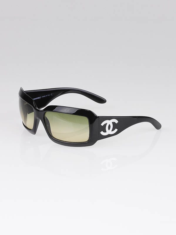 Chanel Black Frame Mother-of Pearl-Sunglasses-5076 - Yoogi's Closet