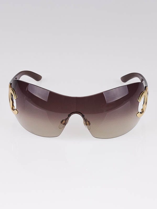 Chanel Goldtone Frame Mirror Tint Aviator Sunglasses-4207 - Yoogi's Closet