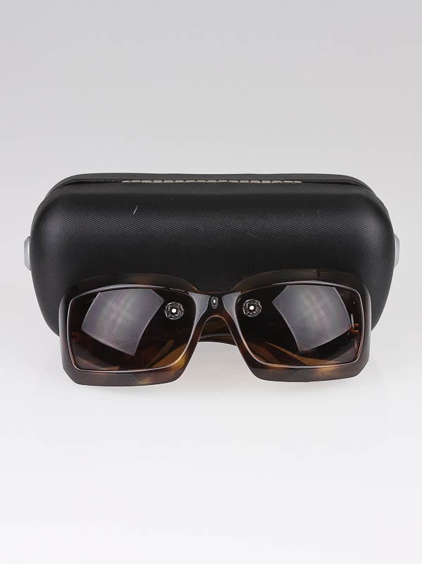 Chanel Black Frame Mother-of-Pearl CC Logo Sunglasses - 5076