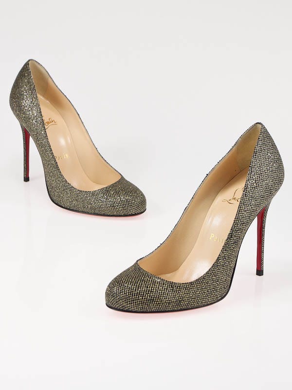 Christian louboutin discount fifi black glitter