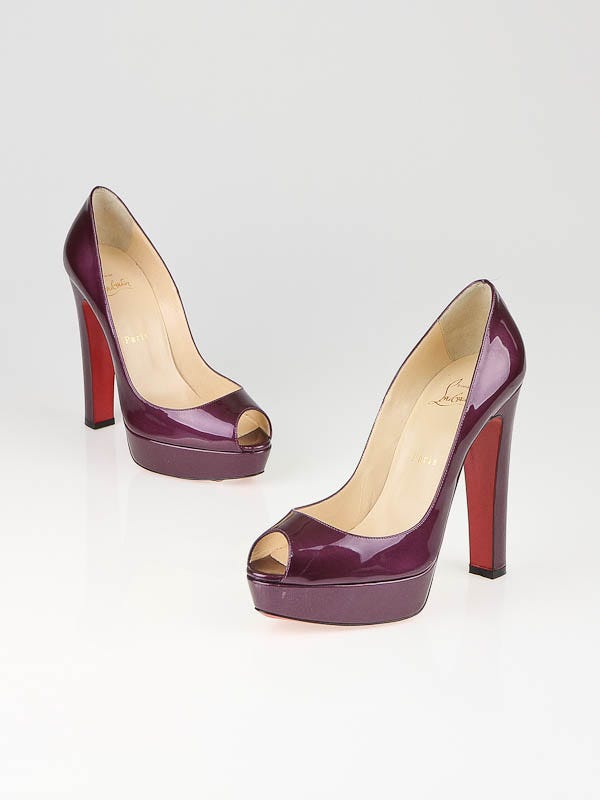 Louis Vuitton - Authenticated Heel - Patent Leather Purple for Women, Very Good Condition