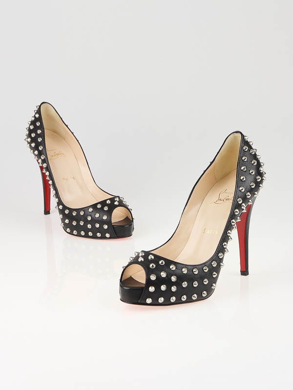 Black studded christian outlet louboutin heels