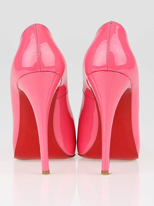 Christian Louboutin Pink Patent Leather Rolando 120 Pumps Christian Louboutin Pink Patent Leather Rolando 120 Pumps