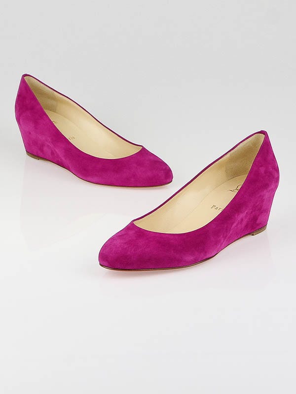 Pink suede christian clearance louboutin