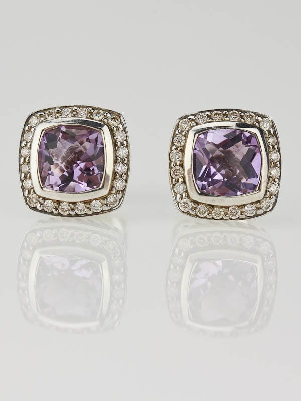 David Yurman 7mm Lavender Amethyst Petite Albion Earrings
