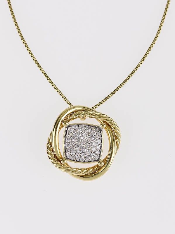 David yurman infinity pendant deals necklace with diamonds