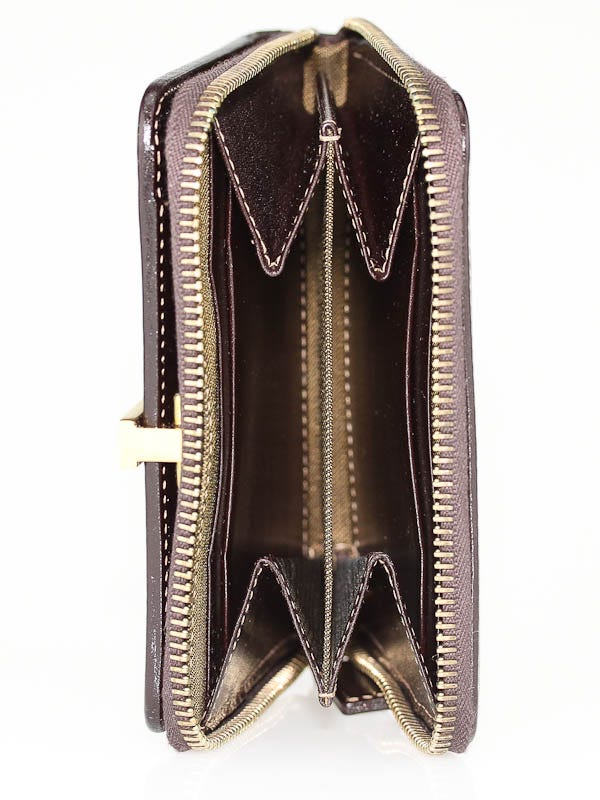 Fendi Tobacco Zucca Print Canvas Compact Zippy Wallet