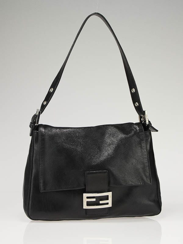 Fendi Black Nappa Leather Mama Forever Bag