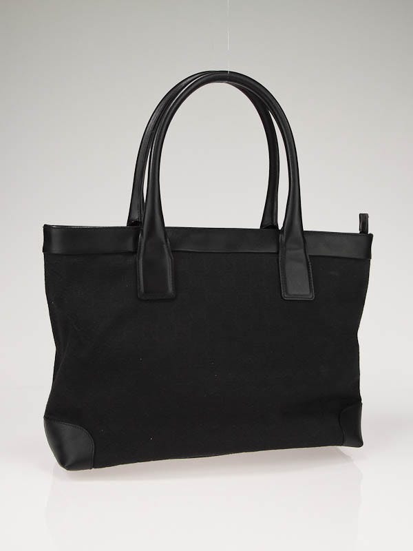 Gucci Black GG Fabric Medium Shoulder Bag