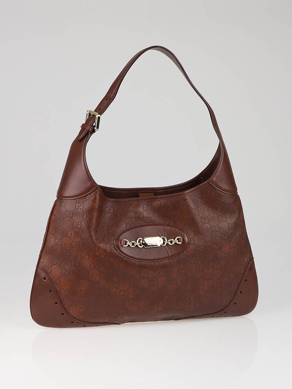 Gucci Cognac Guccissima Leather Hobo Bag Yoogi s Closet