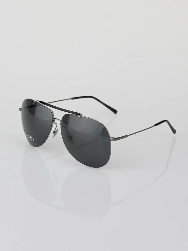 Gucci Black Aviator Sunglasses 1852/S