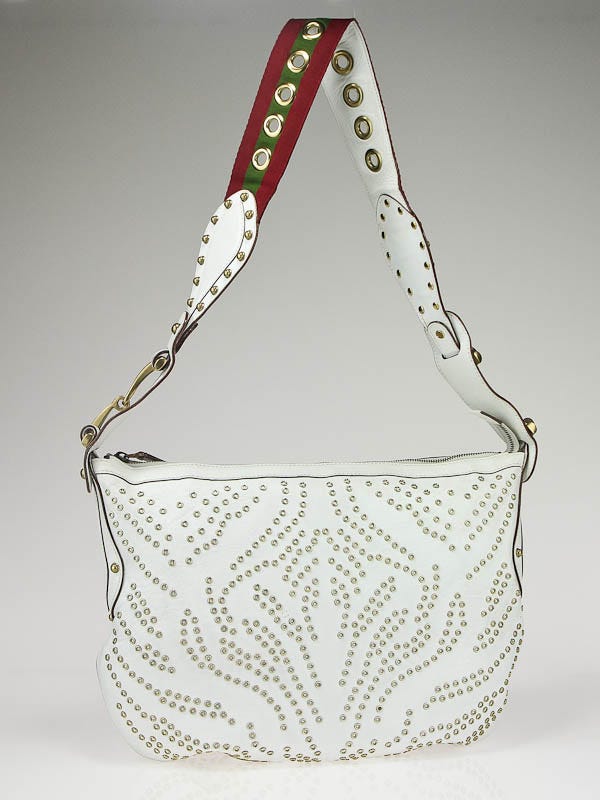 Sell Louis Vuitton Rivet Studded Shoulder Bag - Off-White