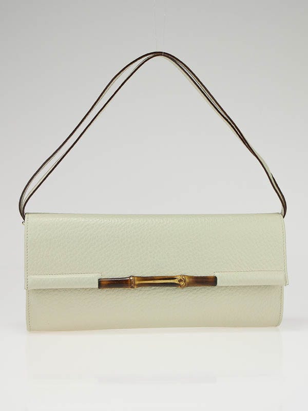 Gucci white hot sale clutch bag