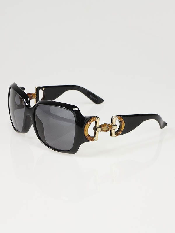 Gucci Black Frame Bamboo Horsebit Sunglasses GG 2969/S | Yoogi's
