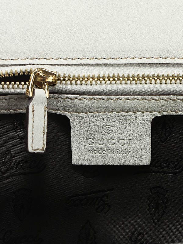 GUCCI Dialux Queen Large Canvas Leather Satchel Bag 189883 AUTHENTIC w/  Dustbag