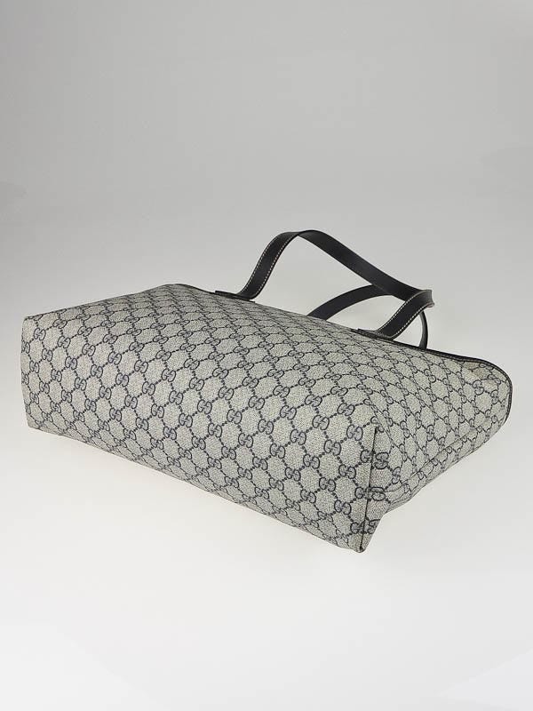 Gucci Blue/Beige GG Coated Canvas Medium Tote Bag | Yoogi's Closet