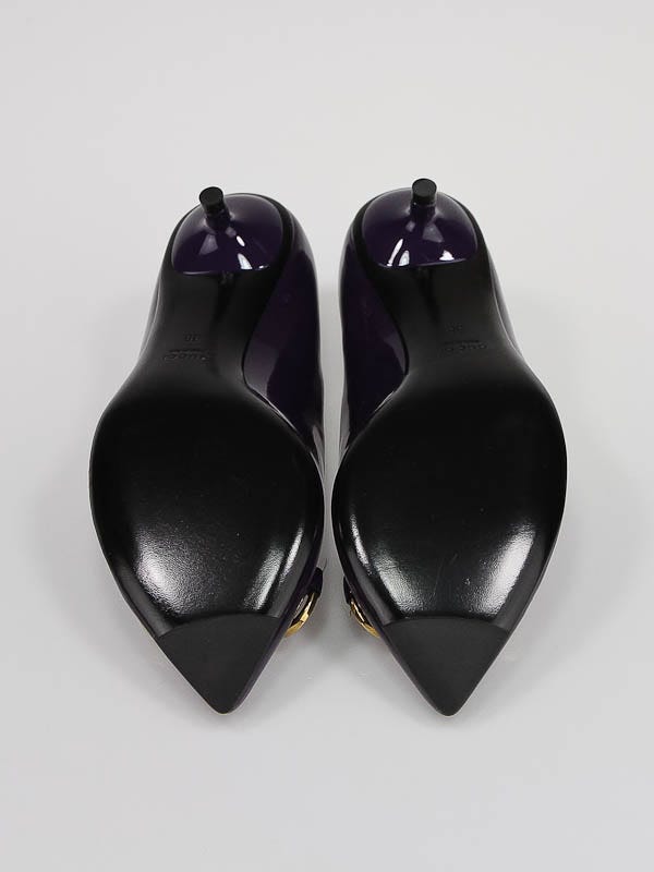 Louis Vuitton - Authenticated Heel - Patent Leather Purple for Women, Very Good Condition