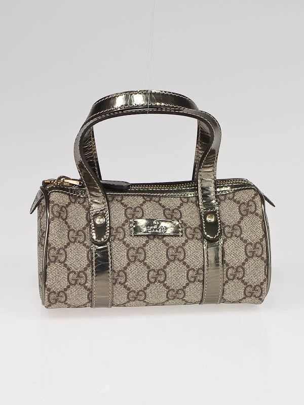 GUCCI Joy GG Boston Bag in Ivory and Brown  More Than You Can Imagine