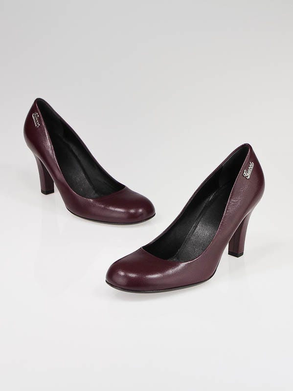 Gucci Purple Leather Classic Pumps Size 7/37.5