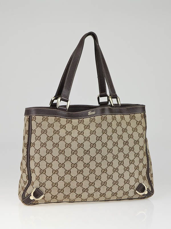 Gucci Beige/Ebony GG  Abbey Day Medium Tote Bag
